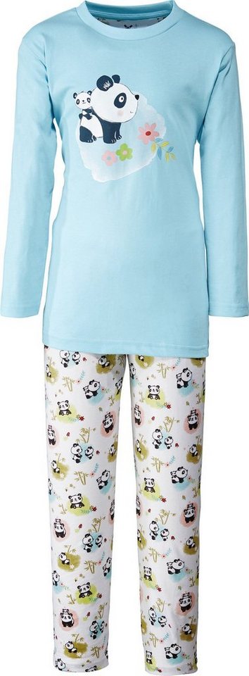 Erwin Müller Pyjama Kinder-Schlafanzug Single-Jersey Tiermotiv von Erwin Müller