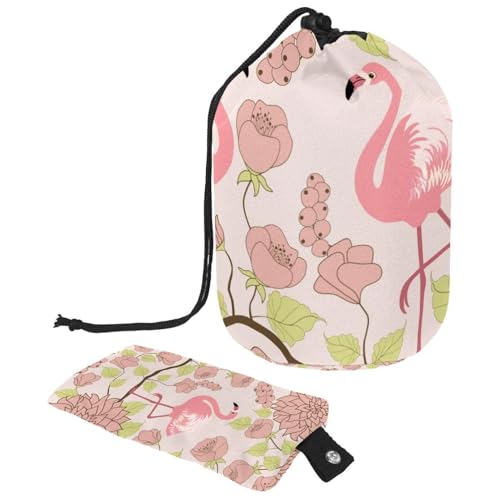 Eslifey Große Make-up-Tasche mit Kordelzug, tropisches violettes Blatt, Reise-Kosmetiktasche, tragbare Make-up-Organizer-Tasche, Mehrfarbig 3, 9.9x6.9in/25.2x17.6cm Eslifey Große Make-up-Tasche mit Kordelzug, tropisches violettes Blatt, Reise-Kosmetiktasche, tragbare Make-up-Organizer-Tasche, Mehrfarbig 3, 9.9x6.9in/25.2x17.6cm von Eslifey