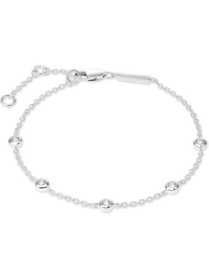 Esprit Silberarmband ESPRIT Damen-Armband 925er Silber 5 Zirkonia, Modern Esprit Silberarmband ESPRIT Damen-Armband 925er Silber 5 Zirkonia, Modern von Esprit
