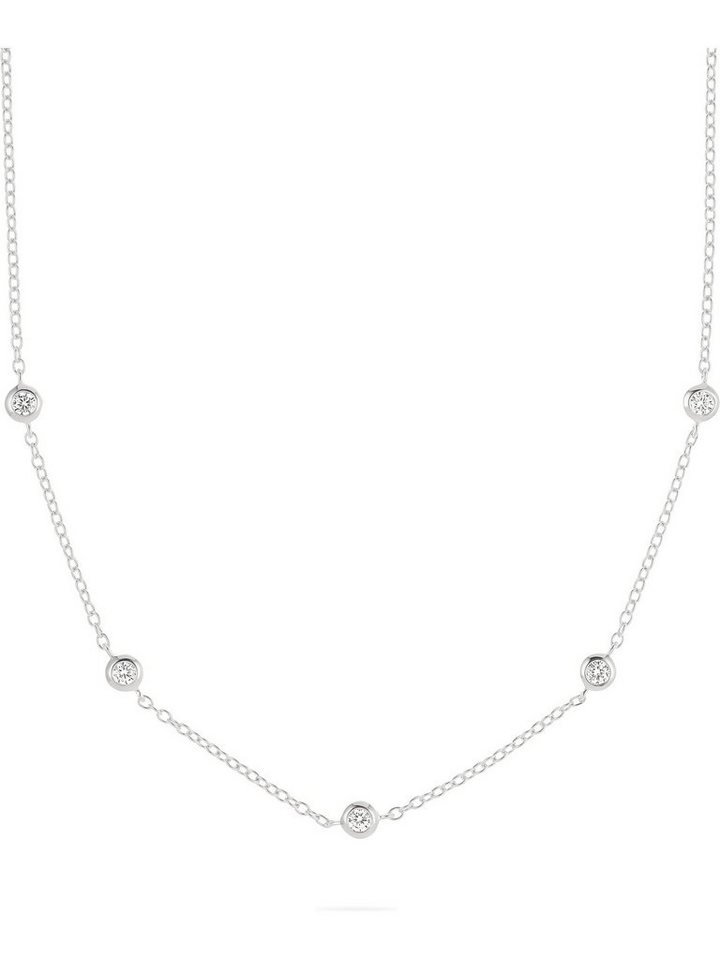 Esprit Silberkette ESPRIT Damen-Kette 925er Silber 5 Zirkonia Esprit Silberkette ESPRIT Damen-Kette 925er Silber 5 Zirkonia von Esprit