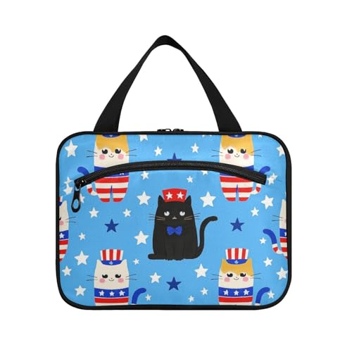 EtherSpher 4. Juli Unabhängigkeitstag weiße Katze hängende Kulturtasche für Männer mit Haken, Designer tragbare Reisetasche, Kulturbeutel für Reisezubehör, WC-Envase Para Parfum de L, 4. Juli EtherSpher 4. Juli Unabhängigkeitstag weiße Katze hängende Kulturtasche für Männer mit Haken, Designer tragbare Reisetasche, Kulturbeutel für Reisezubehör, WC-Envase Para Parfum de L, 4. Juli von EtherSpher