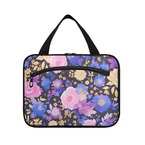 EtherSpher Herren-Kulturbeutel mit Haken, faltbar, mit Cartoon-Motiv, Motiv: niedliche Blumen, Pink / Violett, Größe L, Rosa lila Cartoon-Blumen, Large EtherSpher Herren-Kulturbeutel mit Haken, faltbar, mit Cartoon-Motiv, Motiv: niedliche Blumen, Pink / Violett, Größe L, Rosa lila Cartoon-Blumen, Large von EtherSpher