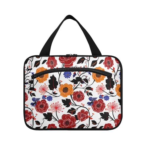 EtherSpher Lilly Floral Reisetasche zum Aufhängen mit Haken, Designer-Tasche für Männer und Erwachsene, Reise-Envase Para, Parfüm de L, Burgunderrot / Orange, Lilly Floral Burgunderrot Orange, Large EtherSpher Lilly Floral Reisetasche zum Aufhängen mit Haken, Designer-Tasche für Männer und Erwachsene, Reise-Envase Para, Parfüm de L, Burgunderrot / Orange, Lilly Floral Burgunderrot Orange, Large von EtherSpher