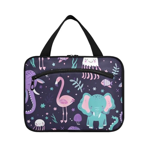 EtherSpher Tier-Hängetasche für Frauen, Reisen, mit Haken, Designer-Zubehör, Rasiertasche für Männer für Frauen, Reisen, Fitnessstudio, Bolsa, Para, Guardar, Maquillaje L, Tiere, Large EtherSpher Tier-Hängetasche für Frauen, Reisen, mit Haken, Designer-Zubehör, Rasiertasche für Männer für Frauen, Reisen, Fitnessstudio, Bolsa, Para, Guardar, Maquillaje L, Tiere, Large von EtherSpher