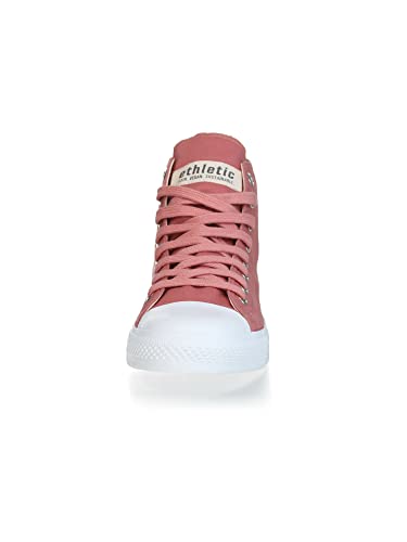 Ethletic Unisex Fair Trainer White Cap Hi Cut Collection 18 Sneaker, Rose Dust Just White, 38 EU Schmal von Ethletic