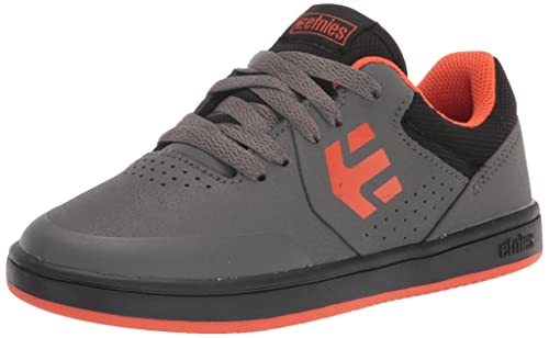 Etnies Kids Marana Skate Shoe, Grey/Black/ORANGE, 37 EU von Etnies