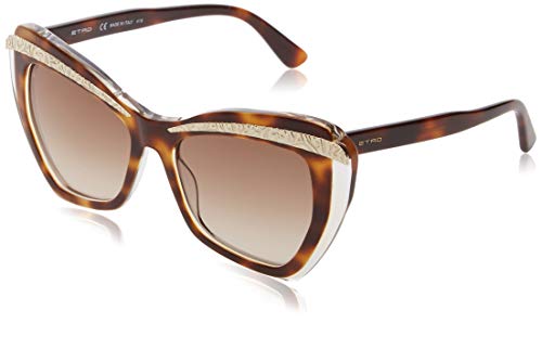 Etro Damen ET645S 249 55 Sonnenbrille, Braun (Havana/Crystal) von Etro