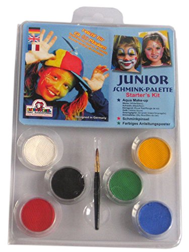 Eulenspiegel 206010 - Schmink-Palette Junior, für ca. 60 Masken, vegan, Schminkfarben von Eulenspiegel