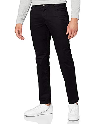 EUREX by BRAX Herren Regular Fit Jeans Hose Style PEP-s Five Pocket Baumwolle, Schwarz, PERMA BLACK, 28U von Eurex by Brax