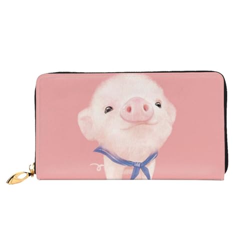 Evius Weihnachtsbäume Geldbörse Herren/Damen Geldbörse Personalisiertes Muster Gedruckt Lange Geldbörse Niedliche Damen Geldbörse Lustige Tragbare Herren Geldtasche mit Reißverschluss Geldbörse, Rosa, von Evius