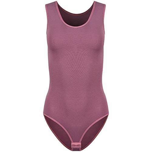 Evoni Damen Body elegantes Top aschrosa M von Evoni