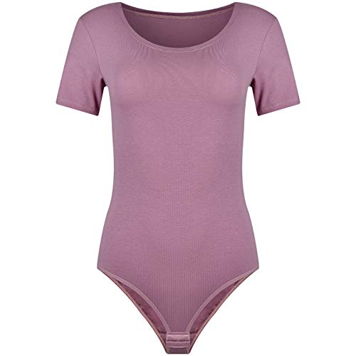 Evoni Damen Body kurzarm altrosa XXL von Evoni