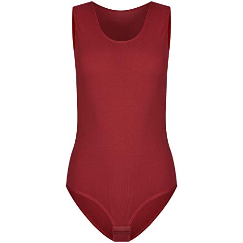 Evoni Body mit breiten Trägern bordeaux XL von Evoni