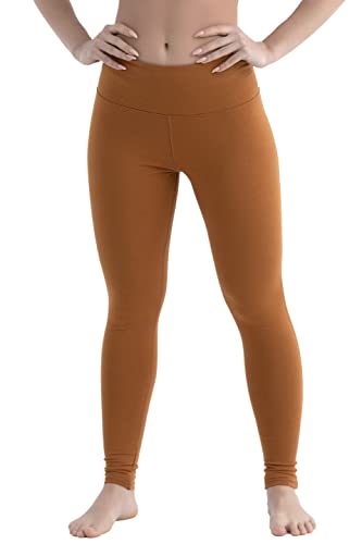 Evoni Damen High Waist Leggings L Zimt von Evoni