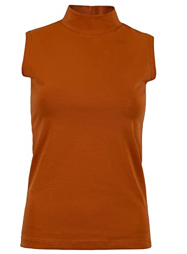 Evoni Damen T-Shirt ärmellos Zimt L von Evoni