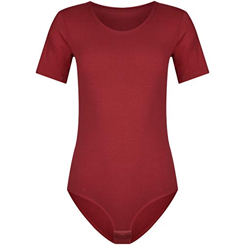 Evoni Damen Body kurzarm bordeaux XXL von Evoni