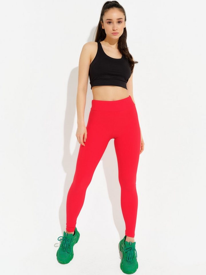 Evoni Leggings für Damen glänzend von Evoni