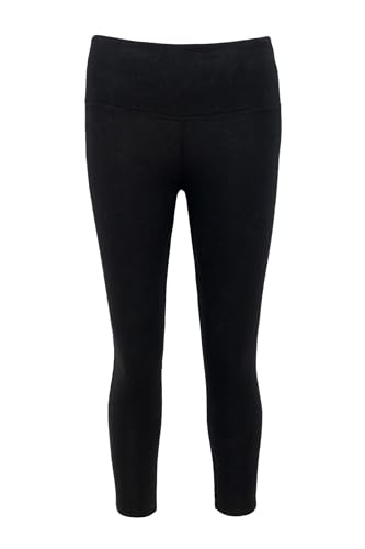 Evoni Mädchen Leggings l Thermoleggings gefüttert l elastische Hose für den Winter für Kinder l wärmende Unterhose (DE/NL/SE/PL, Numerisch, 152, 158, Regular, Schwarz) von Evoni