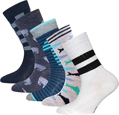 EWERS 5er Pack ÜBERRASCHUNGSPAKET SONDERPOSTEN Jungensocken - individuell gefüllt - 5 Paar Socken aus Baumwolle für Jungen, Größe 23-26 von EWERS