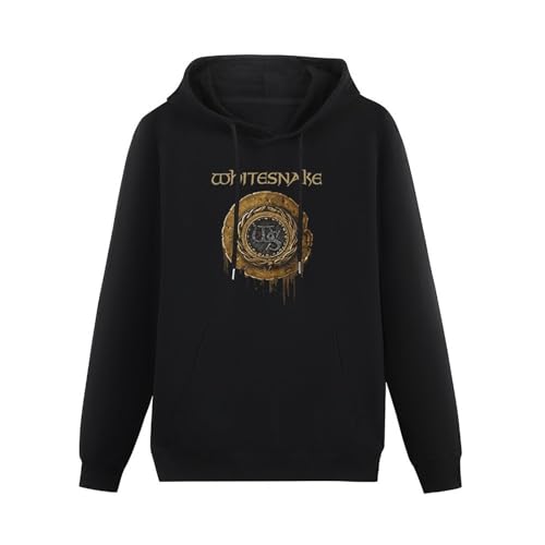 ExbeRt Whitesnake '1987 Logo' Long Sleeve Mens Hoody with Pocket Sweatershirt, Hoodie Size XL von ExbeRt