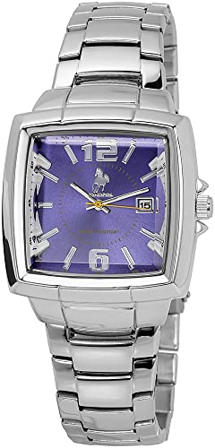 Excellanc Herren Armband Uhr Blau Silber Analog Datum Metall Quarz Mode Männer 9286023000002 von Excellanc