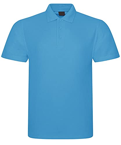 Herren-Poloshirt, kurzärmelig, einfarbig, für Arbeit, Freizeit – XS, S, M, L, XL, 2XL, 3XL, 4XL, 5XL, 6XL, 7XL, 8XL, türkis, M von Expert Workwear