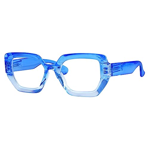 Eyekepper Stilvolle Lesebrille - Übergroße Federscharniere Lesehilfe für Damen - Blau +3.00 von Eyekepper