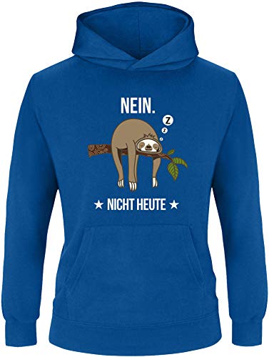 EZYshirt® Faultier | Nein Nicht Heute Pullover Kinder | Mädchen Kapuzenpullover | Hoodie von Ezyshirt