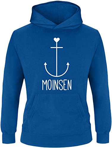 EZYshirt® Moinsen | Hamburg | Moin Moin | Anker Kinder Hoodie | Kinder Kapuzenpullover | Kinder Pullover von Ezyshirt