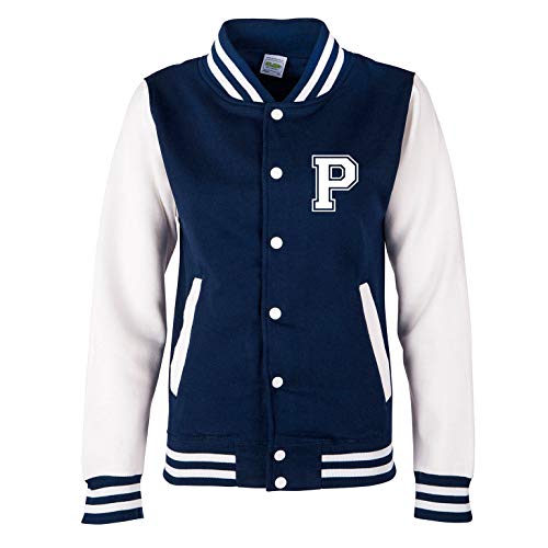 EZYshirt® Personalisierte Kinder College Jacke mit Initiale College Jacke Kinder | Jungen & Mädchen Baseball Jacke von Ezyshirt