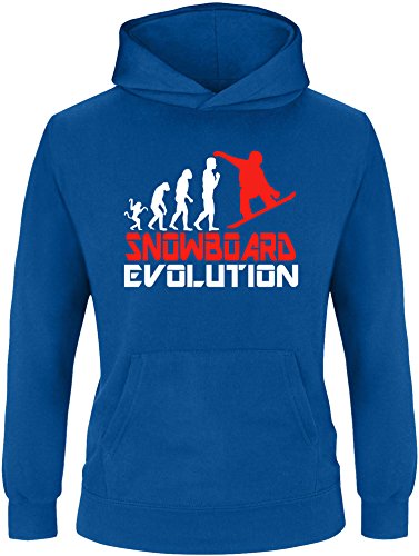 EZYshirt® Snowboard Evolution Kinder Hoodie von Ezyshirt