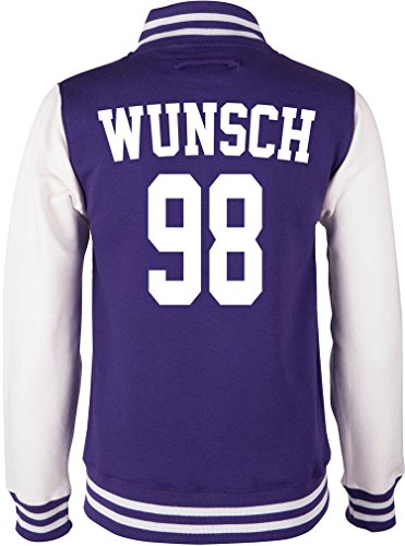 EZYshirt® Wunschname und Nummer | Damen | Herren | Kinder Superstar College Jacke von Ezyshirt