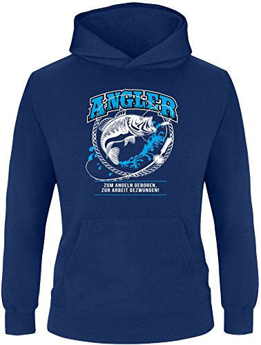 EZYshirt® Angler vol.2 Kinder Hoodie | Kinder Kapuzenpullover | Kinder Pullover von Ezyshirt