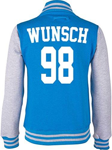 EZYshirt® Wunschname und Nummer | Damen | Herren | Kinder Superstar College Jacke von Ezyshirt