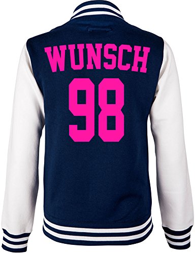 EZYshirt® Wunschname und Nummer | Damen | Herren | Kinder Superstar College Jacke von Ezyshirt