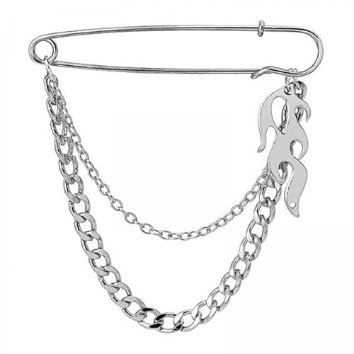 F Fityle 3xCool Lange Kette Brosche Pin für Anzüge Männer Frauen Mädchen Student, 3 Stk. von F Fityle