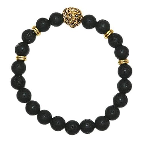 F Fityle 5 Xfashion Frauen Männer Perlen Charm Armband Schmuck Löwenkopf, 5 STK. von F Fityle