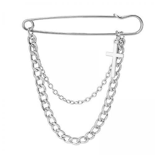 F Fityle 5xCool Lange Kette Brosche Pin für Anzüge Männer Frauen Mädchen Student, 5 Stk. von F Fityle