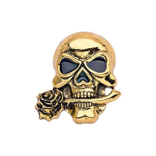 F Fityle 6xGothic Schädel Brosche Scary Brosche Pin Halloween Schmuck Geschenk Dekoration, 2 Stk von F Fityle