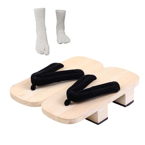 F Fityle Sandalen, rutschfeste Duschsandalen für Männer und Frauen, japanische Holzclogs für die Reise, 40 von F Fityle