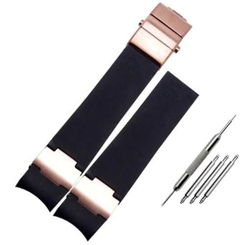 FACDEM 22 x 20 mm Taucher und Marine wasserdichtes Silikon-Gummi-Uhrenarmband für Ulysse Nardin Man Armbandwerkzeuge, 22 mm, Achat von FACDEM