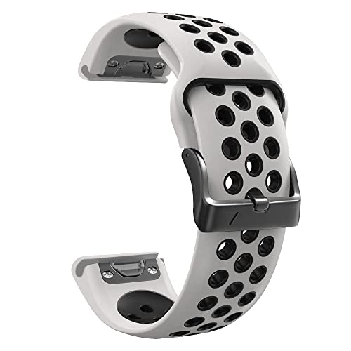 FACDEM 26 22 mm Schnellverschluss-Uhrenarmband für Garmin Fenix 7 7X 6 6X Pro 5X 5 Plus 3HR 945 Enduro Silikon-Armband Schnellverschluss-Handgelenkbänder, 22 mm, Achat von FACDEM