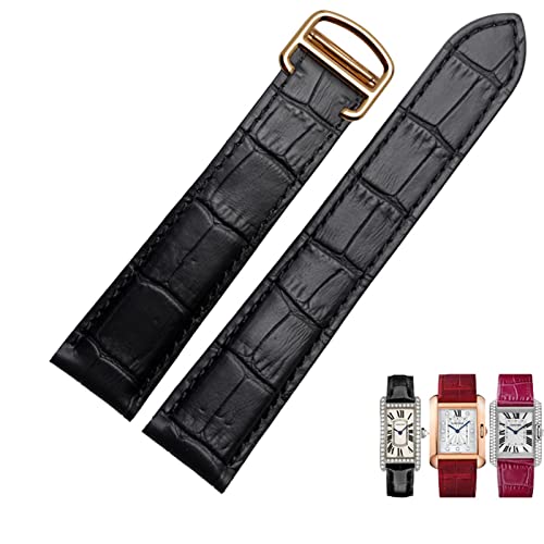 FACDEM Uhrenarmband aus echtem Leder, 1617/18/20/22/23/24/25 mm, Armband für Herren/Damen, Ersatzarmbänder für Cartier Tank Solo, 20 mm, Achat von FACDEM