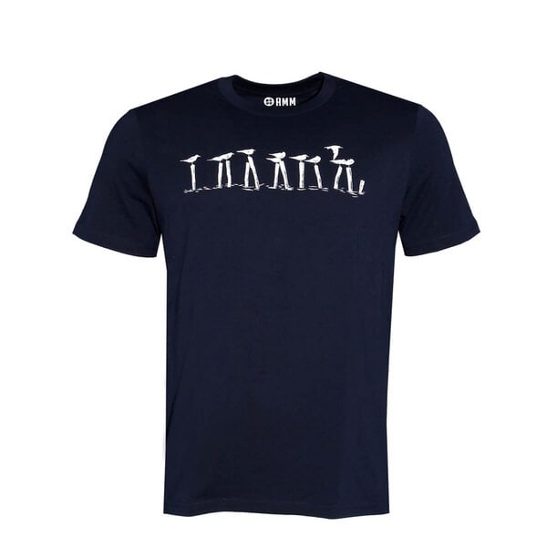 FÄDD Herren T-Shirt Rundhals aus Bio-Baumwolle "Vollpfosten" Navy Blau von FÄDD