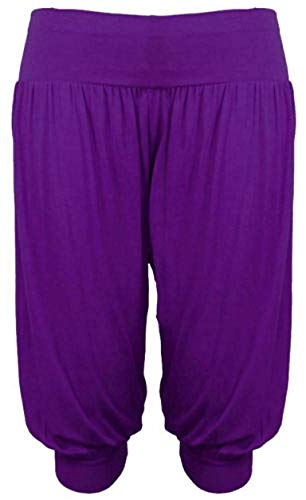 FAIRY BOUTIQUE 3/4-Haremshose für Damen, lockere kurze Hose, Sommer, legere Yoga-Shorts, violett, 42-44 FAIRY BOUTIQUE 3/4-Haremshose für Damen, lockere kurze Hose, Sommer, legere Yoga-Shorts, violett, 42-44 von FAIRY BOUTIQUE