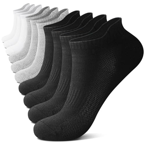 FALARY Sneaker Socken Herren Damen Kurz Socken Baumwolle Atmungsaktive Sportsocken Laufsocken Outdoor Running Socken Schwarz ×4 + Weiß ×3 + Grau ×3,35-38,10 Paar FALARY Sneaker Socken Herren Damen Kurz Socken Baumwolle Atmungsaktive Sportsocken Laufsocken Outdoor Running Socken Schwarz ×4 + Weiß ×3 + Grau ×3,35-38,10 Paar von FALARY