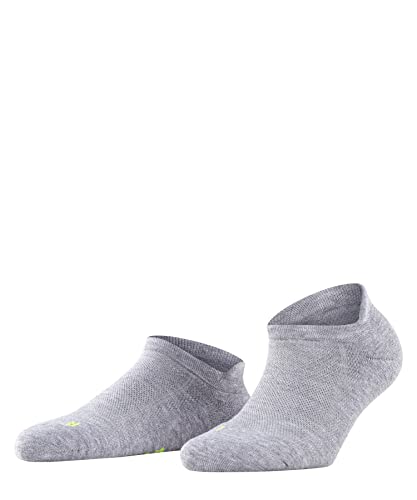 FALKE Damen Sneakersocken Cool Kick Sneaker W SN weich atmungsaktiv schnelltrocknend kurz einfarbig 1 Paar, Grau (Light Grey 3400), 37-38 von FALKE