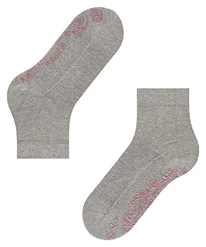 FALKE Damen Hausschuh-Socken Light Cuddle Pads W HP Baumwolle rutschhemmende Noppen 1 Paar, Grau (Mid Grey Melange 3530), 35-38 von FALKE