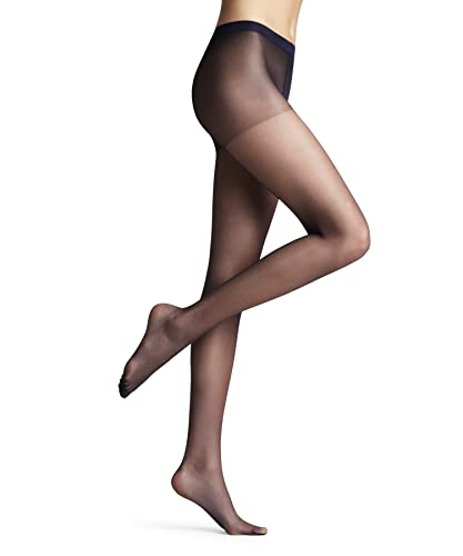 FALKE Damen Strumpfhose Invisible Deluxe 8 DEN W TI ultra-transparent einfarbig 1 Stück, Blau (Marine 6179), M von FALKE