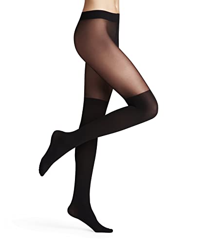 FALKE Damen Strumpfhose Overknee Weiches Material blickdicht einfarbig 1 Stück, Schwarz (Black 3009), M-L von FALKE